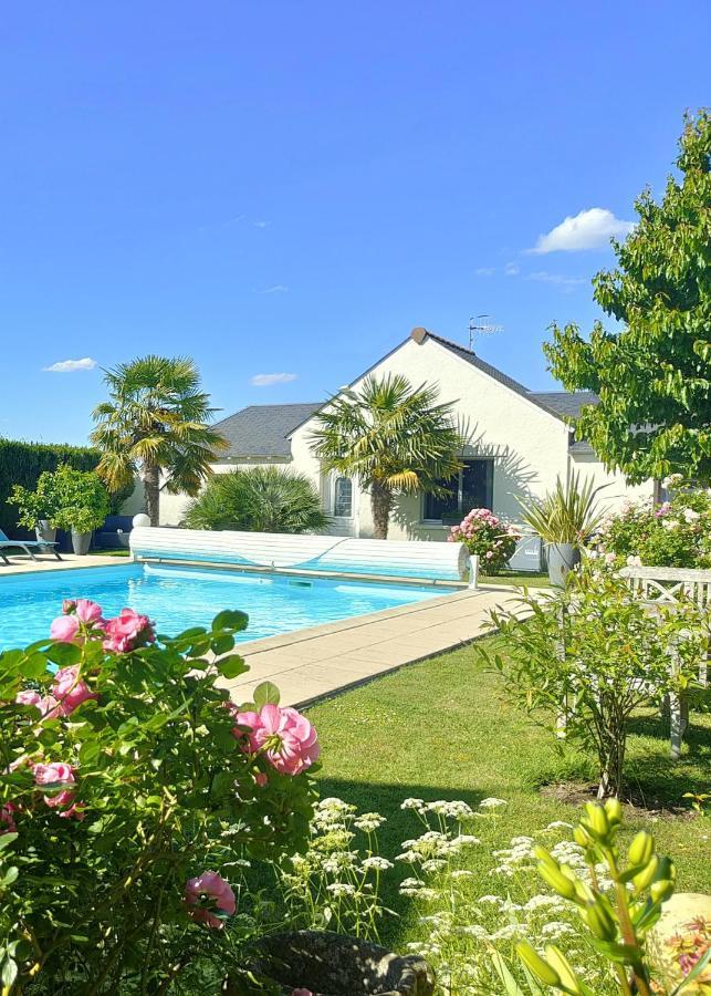 Gite Pause Au Jardin Piscine Chauffee Saint-Branchs Exterior photo
